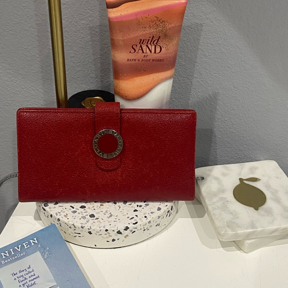 BVLGARI RED WALLET